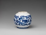 Vase with cover, Saint-Cloud factory (French, mid-1690s–1766), Soft-paste porcelain, French, Saint-Cloud