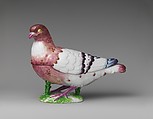 Tureen with cover in the form of a pigeon, Period of Paul Hannong (1755–1759), Faience (tin-glazed earthenware), French, Strasbourg