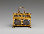 Nécessaire, Watchmaker: Joseph Martineau, Sr. (active London, 1744–1794), Gold, agate; white enamel; implements of various materials including ivory, steel, tortiseshell, hair, British, London