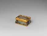 Box for rouge and patches, Gold, agate, British, London