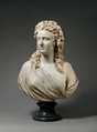 Madame de Wailly, née Adélaïde-Flore Belleville (1765–1838), Augustin Pajou (French, Paris 1730–1809 Paris), Bust: marble; base: grey marble, French, Paris