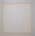 Handkerchief, silk on linen, French or Swiss