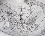 Celestial globe with clockwork, Gerhard Emmoser (German, active 1556–84), Case: partially gilded silver, gilded brass; movement: brass, steel, Austrian, Vienna