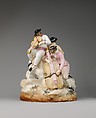 Four Carnival Musicians, Zurich Pottery and Porcelain Factory (Swiss, founded 1763), Soft-paste porcelain, Swiss, Zurich