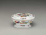 Spice box, Meissen Manufactory (German, 1710–present), Hard-paste porcelain, silver, German, Meissen