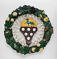 Armorial Tondo with the Arms of Squarci Lupi, Giovanni della Robbia  Italian, Painted and glazed terracotta, Italian, Florence