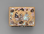 Snuffbox, Attributed to Daniel Baudesson (1716–1785, working 1730–80), Gold, mother-of-pearl, ivory, diamonds, German, Berlin