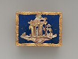 Snuffbox, D. B., Stettin, Germany, Gold, lapis lazuli, mother-of-pearl, ivory, German, Berlin