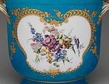 Bottle cooler from the Louis XV service (seau à bouteille), Vincennes Manufactory (French, ca. 1740–1756), Soft-paste porcelain decorated in polychrome enamels, gold, French, Vincennes