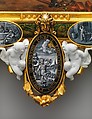 Plaque depicting Bernard Palissy, Sèvres Manufactory (French, 1740–present), Hard-paste porcelain decorated in polychrome enamels; gilt-bronze, polychrome enamel, biscuit-porcelain frame, French, Sèvres