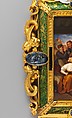 Plaque depicting Bernard Palissy, Sèvres Manufactory (French, 1740–present), Hard-paste porcelain decorated in polychrome enamels; gilt-bronze, polychrome enamel, biscuit-porcelain frame, French, Sèvres