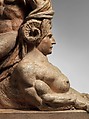 Jupiter and the Sphinx, Auguste Préault (French, Paris 1809–1879 Paris), Tinted plaster, French, Paris