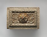 Casket (cassetta), Molded gesso on partly gilt wood (pastiglia), Italian, Ferrara