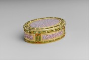Snuffbox, Georges-Antoine Croze (master 1777, active 1790), Gold, enamel, pearls, French, Paris