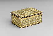 Box, Jean Ducrollay, Gold, mother-of-pearl, enamel, French, Paris