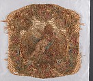 Reclining Putto, probably Beauvais, Silk, wool (25-27 warps per inch, 10 per cm.), French, probably Beauvais