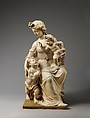Virgin and Child with the Young Saint John the Baptist, Marble, partially gilt, Northern French, Île-de-France (?)