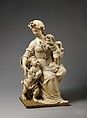 Virgin and Child with the Young Saint John the Baptist, Marble, partially gilt, Northern French, Île-de-France (?)