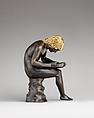 Spinario (boy pulling a thorn from his foot), Antico (Pier Jacopo Alari Bonacolsi) (Italian, Mantua ca. 1460–1528 Gazzuolo), Bronze, partially gilt (hair) and silvered (eyes), Italian, Mantua