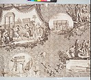 Scènes romaines, Oberkampf Manufactory (French, active 1760–1843), Cotton, French, Jouy-en-Josas
