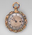 Watch, Watchmaker: Firm of Moynier & Fils (recorded about 1825–30), Case of gold and enamel; jeweled movement, with cylinder escapement, Swiss, Geneva