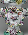 Vase with cover, Longton Hall (British, Staffordshire, ca. 1749–1760), Soft-paste porcelain decorated in polychrome enamels, gold, British, Longton Hall, Staffordshire