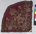 Panel, Silk, metal thread and metal lace on silk, Spanish