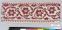 Fragment, Silk on linen, Italian or Greek
