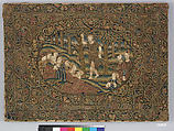Saint John the Baptist, Silk and metal thread on linen, French
