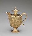 Ewer with cover, Elkington & Co. British, Silver on base metal, British, Birmingham, after British original