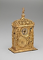 Case clock, After an original by Jeremias Metsker, Gilt brass, probably Austrian, after German, Augsburg original