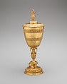 Cup with cover, Franchi and Son, Electroformed copper, gilt, British, London, after British, London original