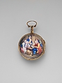 Repeater watch, Watchmaker: Pierre Michaud (working ca. 1755–after 1771), Gold, enamel, French, Paris