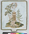 Hand screen, Silk, German