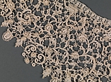 Collar, Linen, needle lace (point de neige), Italian