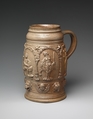 Tankard, Hans Glier (German, late 16th–early 17th century), Salt-glazed stoneware, German, Saxony (Zeitz or Waldenburg)