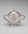 Two-handled cup with cover, Thomas Bolton (active 1686, died 1736), Silver, Irish, Dublin