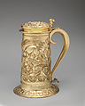 Flagon, Elkington & Co.  British, Silver on base metal, British, Birmingham, after British, London original