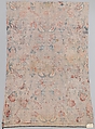 Panel, Cotton, drawn and painted resist and mordant, dyed, Indian, Coromandel Coast, for European market