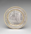 Joseph and Potiphar's wife, Possibly engraved by P.M., Silver, partly gilded, probably British