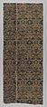 Textile with elephants, crowned double headed eagles, and flowers, Silk damask, Chinese, Macao, for Iberian market