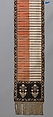 Sash, Leo Madjarski, Compound plain weave, silk and metal-wrapped thread with metallic fringe, Polish, Sluck
