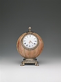 Spherical Clock, House of Carl Fabergé, Rose jasper, silver, silver gilt, gold, enamel, glass, Russian, St. Petersburg
