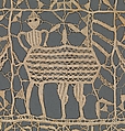 Cover, Needle lace, punto in aria, Spanish or Italian