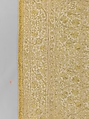 Table cover, Linen embroidered with silk, Spanish or Portuguese