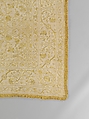 Table cover, Linen embroidered with silk, Spanish or Portuguese