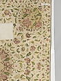 Bedcover, Silk and metal-wrapped thread on linen, British