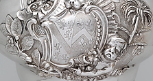 Teakettle and spirit lamp with stand, Paul de Lamerie (British, 1688–1751, active 1712–51), Silver, leather, British, London