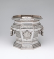 Wine cooler (one of a pair), William Lukin I (British, active 1699– ca.1755), Silver, British, London