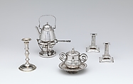 Miniature candlestick, Josiah Daniel (British, active 1712), Silver, British, London